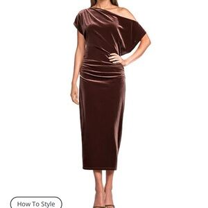 Forest Green Velvet Dress by Gibson Latimer